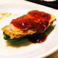 一人暮らしのちぃ's cooksnap of when they made パン粉抜きで簡単ふつうのピーマンの肉詰め.