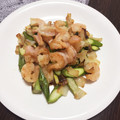 クックほのママ☆'s cooksnap of when they made 簡単美味しい！アスパラとエビの塩炒め.