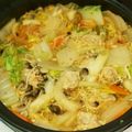 ピンキーsaya's cooksnap of when they made 自家製つゆで豚バラキムチ鍋.