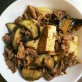 クックHTRJ3Y☆'s cooksnap of when they made ナスと木綿豆腐のピリ辛豚コマ炒め煮.