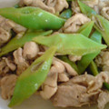 ゆうーみかん's cooksnap of when they made ササギと豚肉のあっさり炒め物.