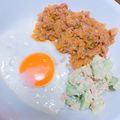 ＊nagisan＊'s cooksnap of when they made チーズミート丼☆目玉焼きとアボカドのせ♪.