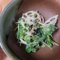 ひろみつばち's cooksnap of when they made 豆苗とレンコンのからし和えサラダ.