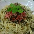 kashikon's cooksnap of when they made 我が家の和風★きのこ明太子パスタ.
