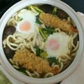 しろかっちゃん's cooksnap of when they made 大鍋で手抜き★鍋焼きうどん.
