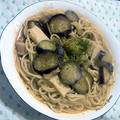 うっきー太郎's cooksnap of when they made ★あっさり★なすとエリンギの和風パスタ★.