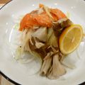 horseland's cooksnap of when they made 簡単にサーモンと舞茸のマリネ.