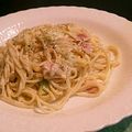 ☆sachi23☆'s cooksnap of when they made おひとりランチ…クリームチーズパスタ.