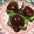 クック92IWUD☆'s cooksnap of when they made パン粉抜きで簡単ふつうのピーマンの肉詰め.