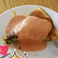 ちーさか48☆'s cooksnap of when they made 簡単♡ほうれん草とハムチーズのパンケーキ.