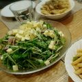 skana1988's cooksnap of when they made 大好評♡水菜のうまうまガーリックサラダ.