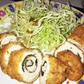 カルちゃん♡'s cooksnap of when they made ささみ海苔チーズ巻きフライ.