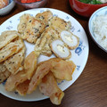 よちりん's cooksnap of when they made みかんの皮の天ぷら～♪.