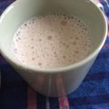 シロヤギママ's cooksnap of when they made 朝に一杯！抹茶とバナナのスムージー.