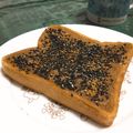 Hrnzm's cooksnap of when they made 黒ゴマたっぷり♡塩＊黒蜜トースト.