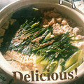 ncpompom's cooksnap of when they made 鶏皮でもつ鍋♬もつ鍋と水炊きのWの美味さ.