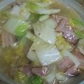 kumatack's cooksnap of when they made 白菜とベーコンの煮込み.
