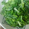 よっちゃんもち★'s cooksnap of when they made レンジＤＥ簡単☆かぶの葉煮びたし.