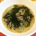 ぶぶまる♡'s cooksnap of when they made あっという間！超速de中華わかめスープ.