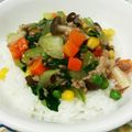 みぃ☆ねこ's cooksnap of when they made １歳のbabyとふたりランチ３♫中華丼.