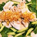 ジンベイ5's cooksnap of when they made 雲白肉風 豚しゃぶと春菊のサラダ.