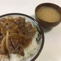 papikun's cooksnap of when they made バルサミコがアクセントの洋風豚丼.