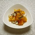 puniＫ's cooksnap of when they made 柿とクリチのメープル醤油糀和え.