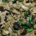 ハングル's cooksnap of when they made 豚バラと茄子の味噌炒め.