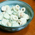ぴょん吉Cafe's cooksnap of when they made 簡単ウマ＊キュウリとちくわのゴママヨ和え.