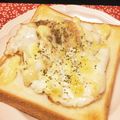 ♡tmk☆'s cooksnap of when they made 油なし♡レンジで簡単ハムエッグトースト.
