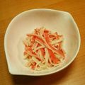 シナモシナモ's cooksnap of when they made 3分おつまみ☆カニカマの辛子マヨ和え.