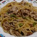 Ocean_ray's cooksnap of when they made 豚肉とネギのパスタ☆バター醤油.