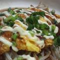 ★yuttan★'s cooksnap of when they made 給料日前に！満足もやしのお好み焼き風～♪.