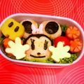 クック86HUWI☆'s cooksnap of when they made ★キャラ弁★ ミッキー おにぎり♪.