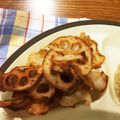 peanut32m's cooksnap of when they made 食べ始めたら止まらない！れんこんチップス.