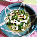 ＴＯＭＯＷＡＴ's cooksnap of when they made 低カロリーおかず　きのこと春菊の美肌蒸し.