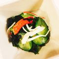クック20JY0O☆'s cooksnap of when they made きゅうりとわかめとカニカマのレモン酢の物.