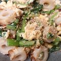 kimimaruo's cooksnap of when they made 大根菜と竹輪のほろほろ.