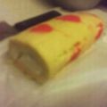 ウサギ農家's cooksnap of when they made ハート柄ロールケーキ.