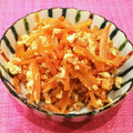 あーこ姐's cooksnap of when they made 母の味＊人参のたまごとじ.