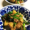 ちづりんも's cooksnap of when they made じゃがいもとにらのそぼろ煮.