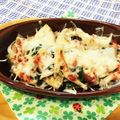 ｉｍｏ's cooksnap of when they made ナスで簡単ピザ！ナス嫌いの息子が食べた！.