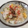 papikun's cooksnap of when they made さんま缶で☆白菜シャキシャキ混ぜご飯.