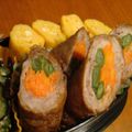 ぴいのすけ's cooksnap of when they made お弁当に♪人参肉巻きしょうが焼き♪.