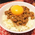 ♡tmk☆'s cooksnap of when they made 簡単絶品★卵かけ納豆ごはん.
