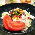 shiori65's cooksnap of when they made 簡単！牛角風♡白菜と豆腐サラダ.