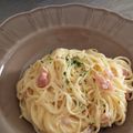 Mくまこ's cooksnap of when they made ベーコンの旨味で作る✦濃厚カルボナーラ♪.