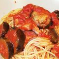 さきrin's cooksnap of when they made 簡単☆ナスとベーコンのトマトソースパスタ.