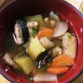 かずたんママ☆'s cooksnap of when they made 生姜たっぷりけんちん汁.