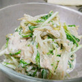 ☆ちゃちゃっとさん☆'s cooksnap of when they made もやしと水菜のツナマヨ和え.